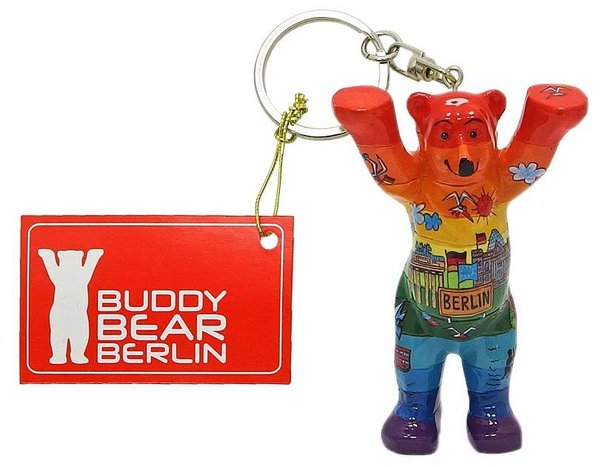 Buddy Bear-Schlüsselanhänger "Comic Spectrum" 6cm